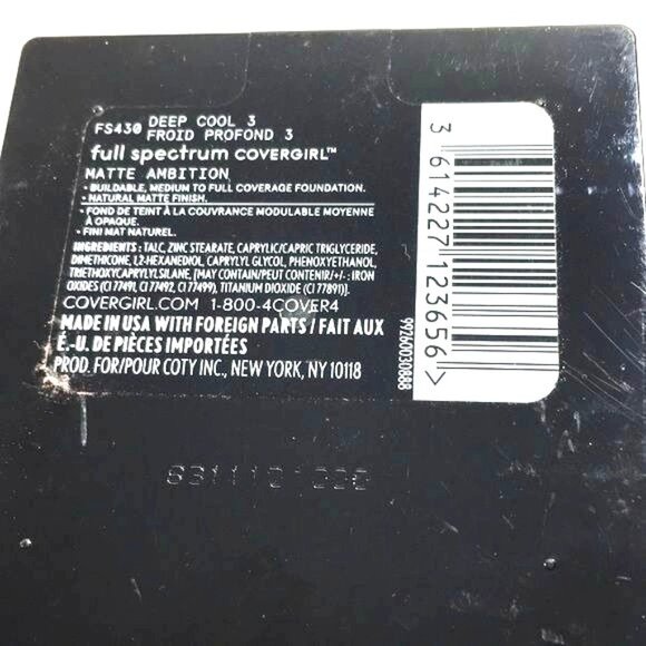 Covergirl Foundation Full Spectrum Powder Matte .39oz Ambition Deep Cool 4 New - Picture 3 of 3